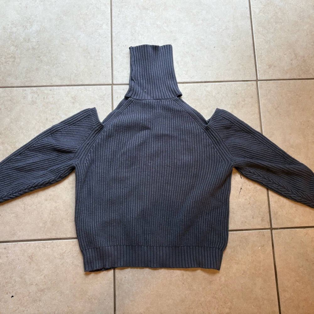 Zara Gray Turtleneck Sweater